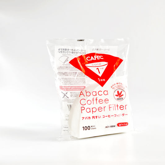CAFEC - Abaca Cup1 - paper filter white - 100 pieces