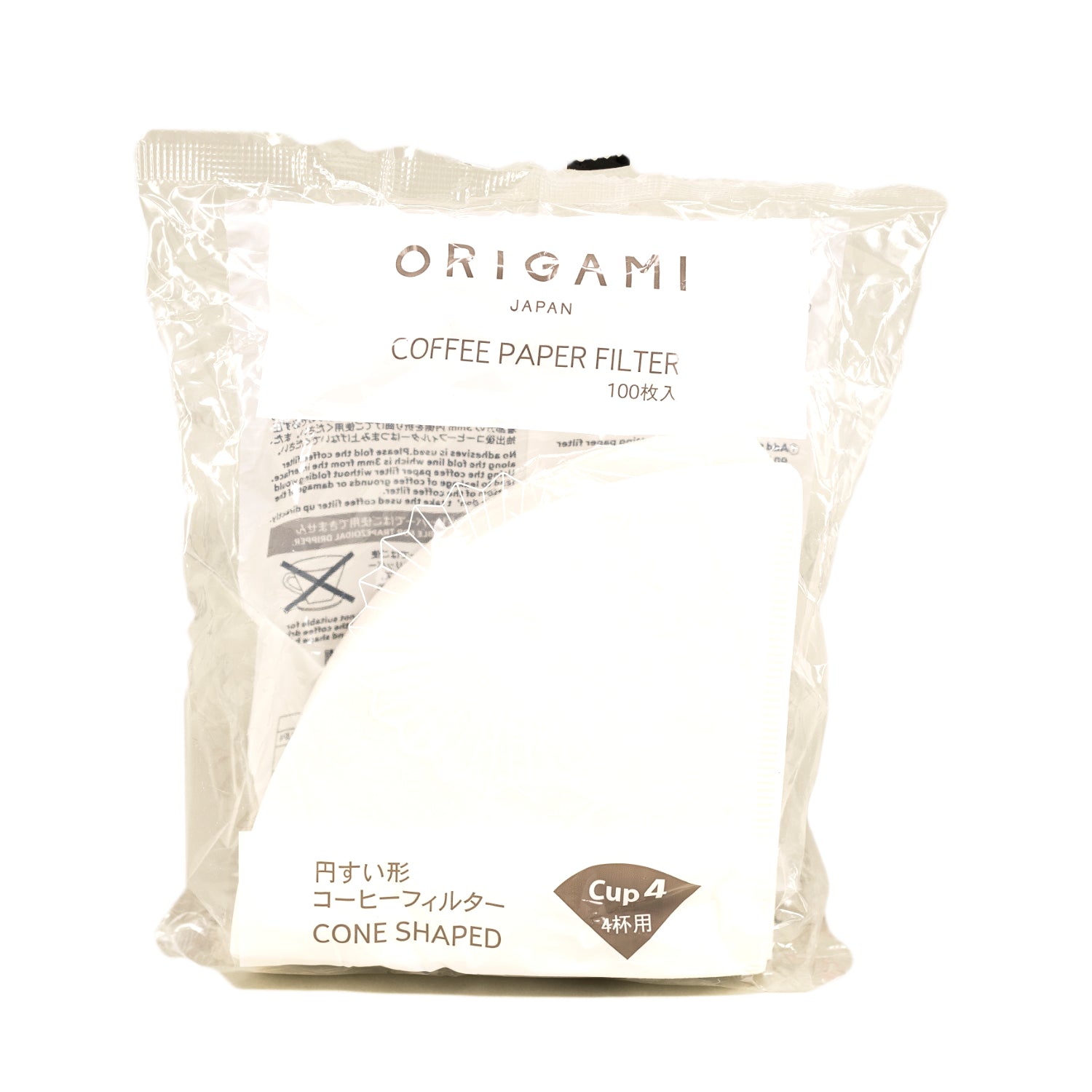 ORIGAMI Papierfilter - Cone - Cup 4 - 100 Stück