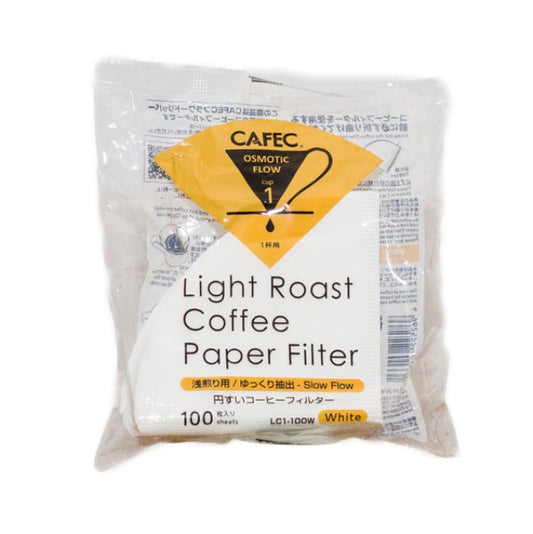 CAFEC - Light Roast - Cup1 - paper filter white - 100 pieces
